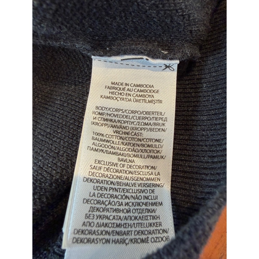 Polo Ralph Lauren Mens XL Crewneck Sweater Charcoal Grey Cotton Knit Pony Logo - Picture 7 of 8